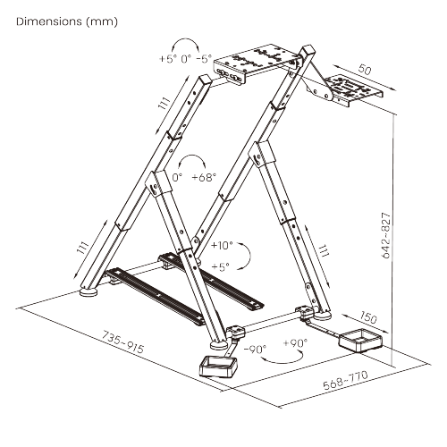 Super Economy Foldable Racing Simulator Wheel Stand with Chair Fixing Units LRS21-BS02 An ideal entry-level sim racing solution. from china(chinese)