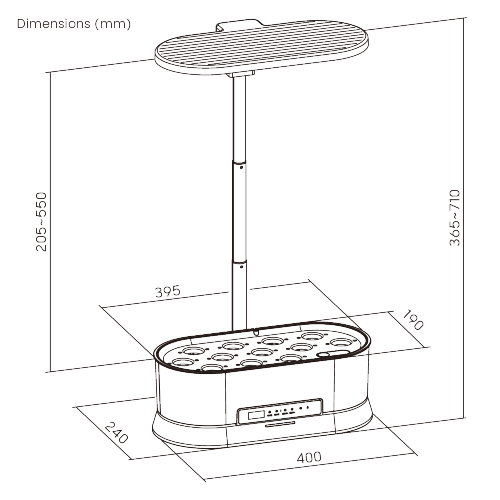 Lift-Out Tank Indoor Gardening System (Advanced Control Panel) HGS16-2CD Designed for flexible use and simple care. from china(chinese)