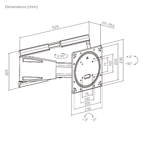 Ultra-Slim Full-Motion TV Wall Mount LPA94-224 Designed for a Seamless View. from china(chinese)