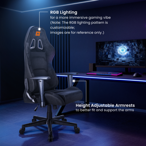 Dynamic Gaming Chair with RGB Lighting GCH01-1 Sync Your Light, Define Your Arena. from china(chinese)