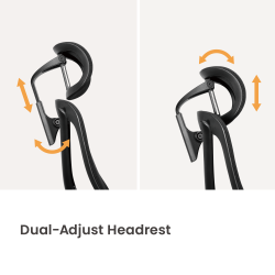 Ergonomic Office Chair with Adjustable Headrest, Backrest, Lumbar Support & Seat Depth
