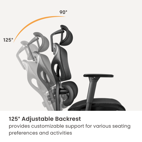 Ergonomic Office Chair with Adjustable Headrest, Backrest, Lumbar Support & Seat Depth OCH01-9 Your Personalized Productivity Hub. from china(chinese)