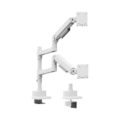 Pole-Mounted Heavy-Duty Gas Spring Dual Monitor Arm LDT123-C024P For most 17"-49" Monitors from china(chinese)