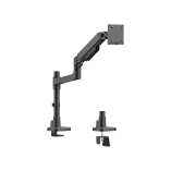Pole-Mounted Heavy-Duty Gas Spring Single Monitor Arm