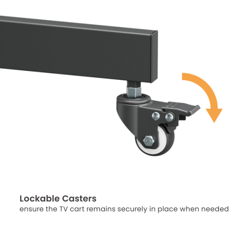Economy Steel TV Cart with Camera Shelf T1042T Low-cost with good quality, great for limited budgets! from china(chinese)