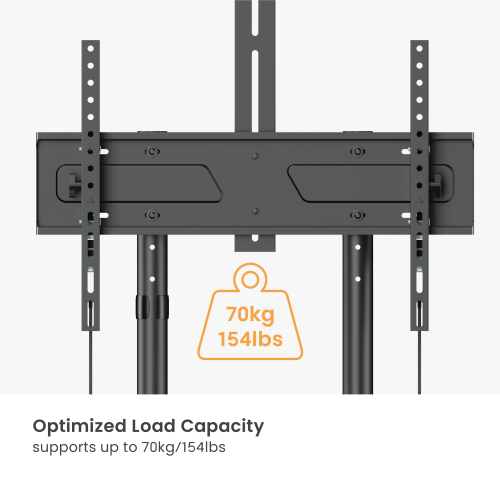 Economy Steel TV Cart with Camera Shelf T1043T Budget-friendly with excellent weight capacity up to 70kg/154lbs. from china(chinese)
