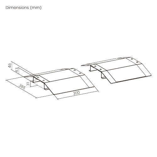 Versatile Aluminum Split Wheelchair Threshold Ramps LHP04-1 Making Every Entrance Accessible from china(chinese)