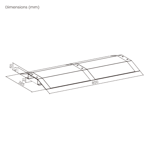 Versatile Aluminum Wheelchair Threshold Ramp (Medium) LHP04-3 Making Every Entrance Accessible from china(chinese)