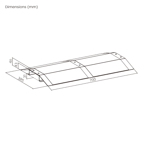  Versatile Aluminum Wheelchair Threshold Ramp (Small) LHP04-2 Making Every Entrance Accessible from china(chinese)