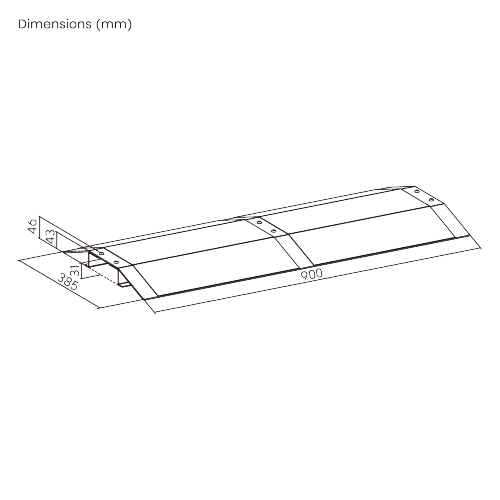 Versatile Aluminum Wheelchair Threshold Ramp (Large) LHP04-4  Making Every Entrance Accessible from china(chinese)
