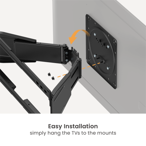 Ultra-Slim Full-Motion TV Wall Mount LPA94-224 Designed for a Seamless View. from china(chinese)