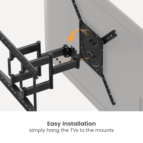 Ultra-Slim Full-Motion TV Wall Mount LPA94-446  Designed for a Seamless View. from china(chinese)