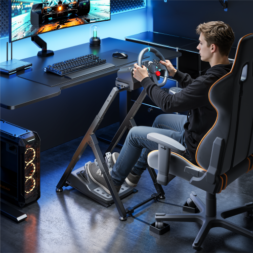Super Economy Foldable Racing Simulator Wheel Stand with Chair Fixing Units LRS21-BS02 An ideal entry-level sim racing solution. from china(chinese)
