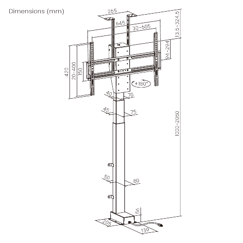  Smart Motorized TV Lift Stand with Motorized Swivel LP66E-46MLX  Conceal the TV for a Minimalist Look from china(chinese)