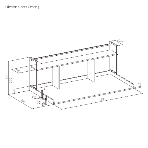Contemporary Heavy-Duty Washer Dryer Countertop with Storage Shelf WMS13-02 Makes your laundry space aesthetic and organized. from china(chinese)