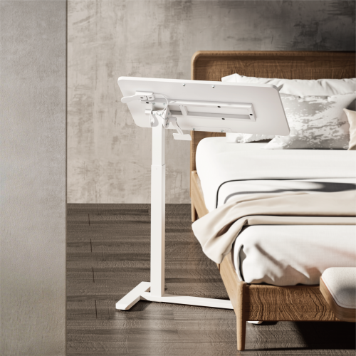 Mobile Gas Spring Side Table with Tiltable Tabletop FMT02-10 Effortless Mobility, Flexible Comfort from china(chinese)