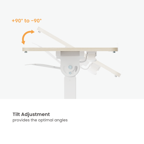Mobile Gas Spring Side Table with Tiltable Tabletop FMT02-10 Effortless Mobility, Flexible Comfort from china(chinese)