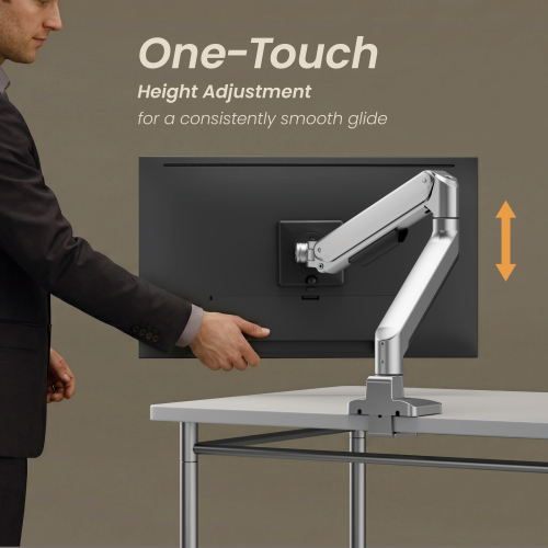 Premium Heavy-Duty Mechanical Spring Single Monitor Arm LDT107-C012 Seamless adjustments, exceptional performance. from china(chinese)