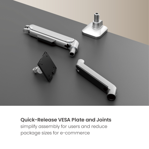 Premium Heavy-Duty Mechanical Spring Single Monitor Arm LDT107-C012 Seamless adjustments, exceptional performance. from china(chinese)