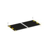 Portable Aluminum Single-Step Wheelchair Ramp (Large)