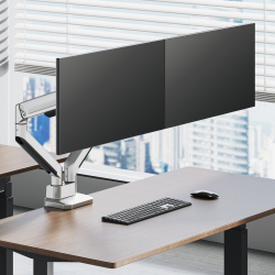 Premium Heavy-Duty Mechanical Spring Dual Monitor Arm