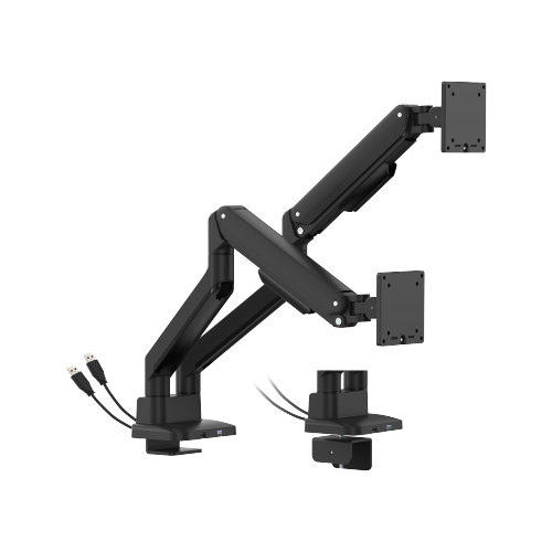 Premium Heavy-Duty Mechanical Spring Dual Monitor Arm  LDT107-C024UC Seamless adjustments, exceptional performance. from china(chinese)