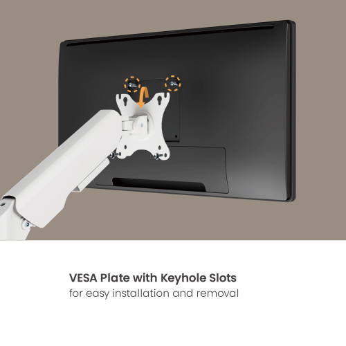 Advanced Wall-Mounted Single Screen Gas Spring Sit-Stand Workstation WWS94-01 Your all-in-one move to better work. from china(chinese)