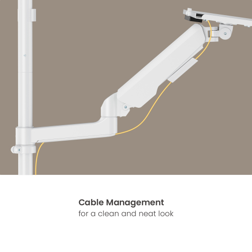 Advanced Wall-Mounted Single Screen Gas Spring Sit-Stand Workstation WWS94-01 Your all-in-one move to better work. from china(chinese)