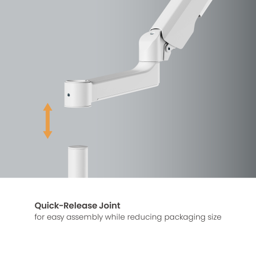 FlexPrecision Cost-Effective Pole-Mounted Mechanical Spring Monitor Arm LDT94-C012PE Elegance meets affordability: for monitors up to 12kg (26.4lbs). from china(chinese)