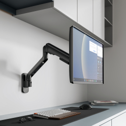 FlexPrecision Cost-Effective Wall-Mounted Gas Spring Monitor Arm