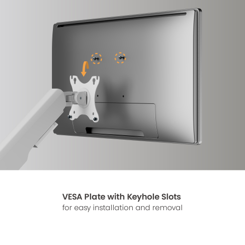 FlexPrecision Cost-Effective Wall-Mounted Mechanical Spring Monitor Arm LDA117-111E Refined design at an affordable price — for monitors up to 12kg (26.4lbs). from china(chinese)