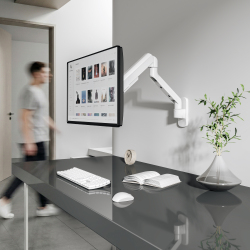 FlexPrecision Cost-Effective Wall-Mounted Mechanical Spring Monitor Arm