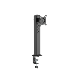 Single-Screen Vertical Lift Monitor Mount with US Standard Power Strip