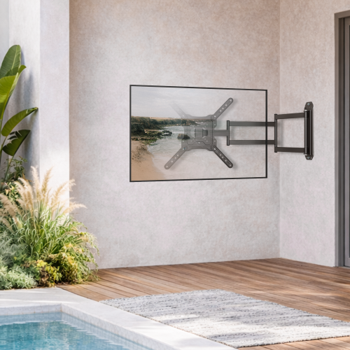 Outdoor Weather-Proof Full-Motion TV Wall Mount with Extra Long Arm LPA84-445XLW For most 23”~65” TVs from china(chinese)