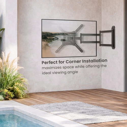 Outdoor Weather-Proof Full-Motion TV Wall Mount with Extra Long Arm LPA84-445XLW For most 23”~65” TVs from china(chinese)