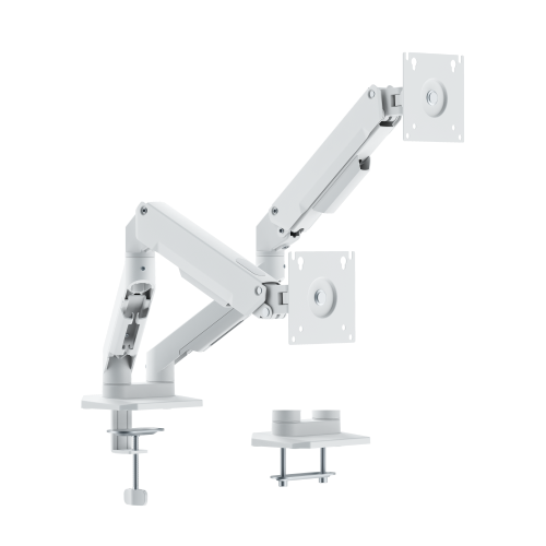 Linear Edge Dual-Screen Mechanical Spring Monitor Arm LDT134-C024E Metal Excellence for Smarter Workspaces from china(chinese)