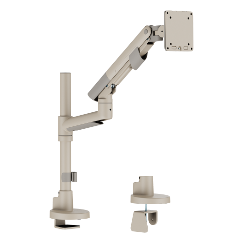 SlimBrace Heavy-Duty Pole-Mounted Gas Spring Monitor Arm LDT102-C012P Balances elegance and strength. from china(chinese)