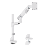 SlimBrace Heavy-Duty Pole-Mounted Gas Spring Monitor Arm