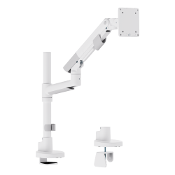 SlimBrace Heavy-Duty Pole-Mounted Gas Spring Monitor Arm