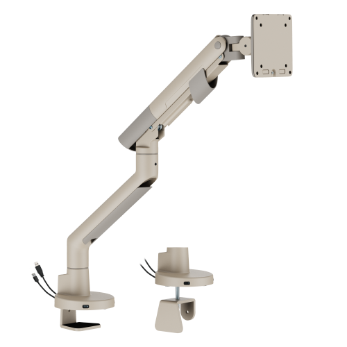 SlimBrace Heavy-Duty Gas Spring Monitor Arm with USB-A & USB-C Ports LDT102-C012UC Balances elegance and strength. from china(chinese)