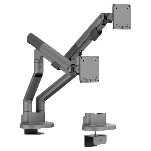 SlimBrace Dual-Screen Heavy-Duty Gas Spring Monitor Arm LDT102-C024 Balances elegance and strength. from china(chinese)