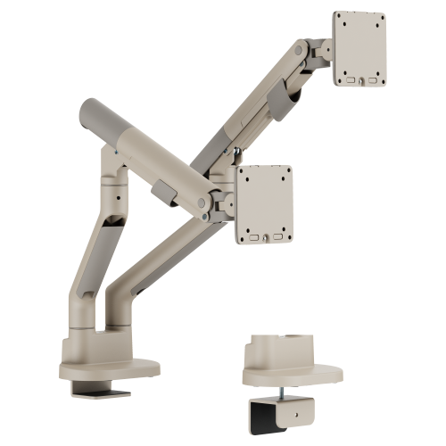 SlimBrace Dual-Screen Heavy-Duty Gas Spring Monitor Arm LDT102-C024 Balances elegance and strength. from china(chinese)
