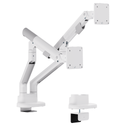 SlimBrace Dual-Screen Heavy-Duty Gas Spring Monitor Arm