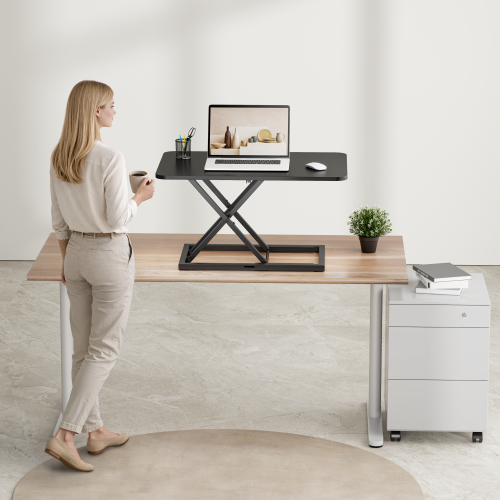 Cost-Effective Stepless Lifting Desk Converter DWS38-01 Stepless Lifting with Ample Surface from china(chinese)