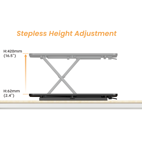 Cost-Effective Stepless Lifting Desk Converter DWS38-01 Stepless Lifting with Ample Surface from china(chinese)