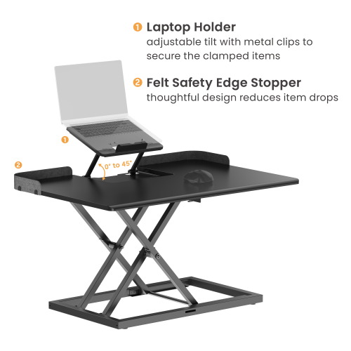 Cost-Effective Stepless Lifting Desk Converter with Laptop Holder DWS38-02 Stepless Lifting with Laptop Holder from china(chinese)