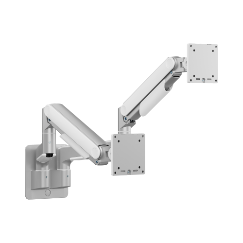 Economical Heavy-Duty Wall-Mounted Gas Spring Dual Monitor Arm LDA74-114 For Most 17"-45" Monitors from china(chinese)