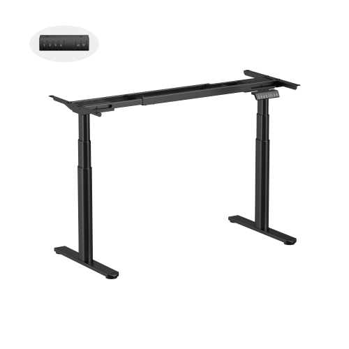 Three-Stage Oval Columns Dual-Motor Sit-Stand Desk M19-23D Elegance meets Practicality. from china(chinese)