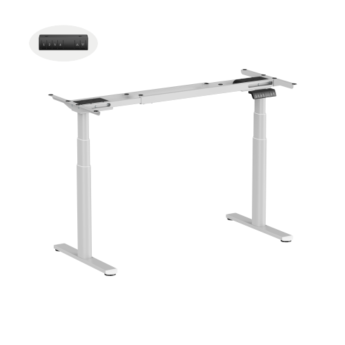 Three-Stage Oval Columns Dual-Motor Sit-Stand Desk M19-23D Elegance meets Practicality. from china(chinese)