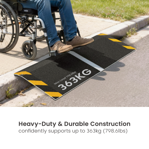 Portable Aluminum Single-Step Wheelchair Ramp (Small) LHP03-1 Making Every Entrance Accessible from china(chinese)